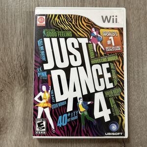 Just Dance 4 Nintendo Wii 2012 Dancing Game CIB Complete w/ Manual Tested Works